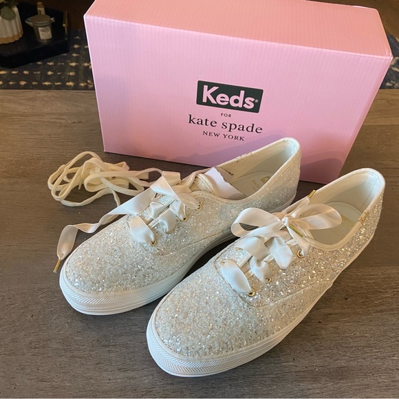kate spade Shoes Nwt Keds X Kate Spade Triple Glitter Platform